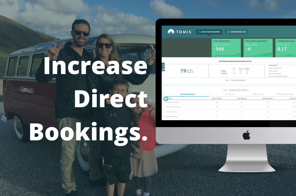 Digital marketing services to increase direct bookings for tour operators