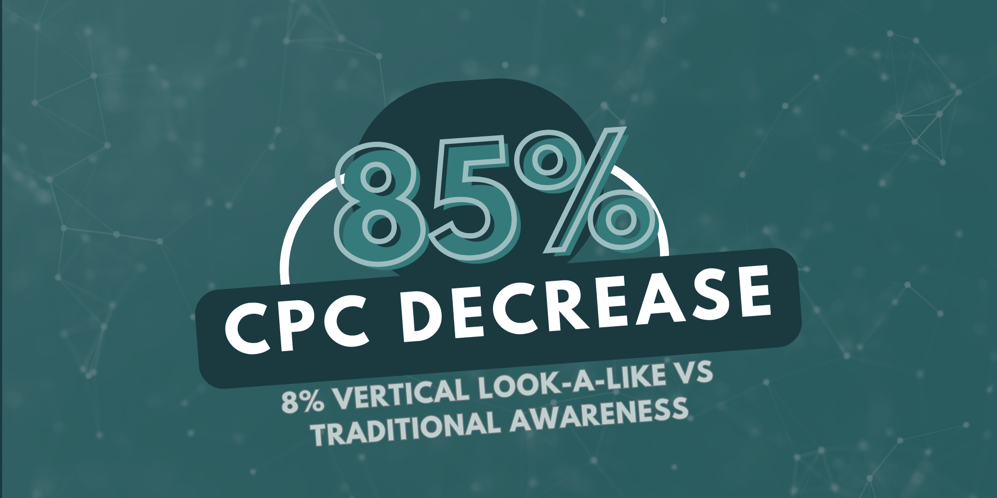 85% cpc decrease between traditional targeting campaigns and propensity list campaigns
