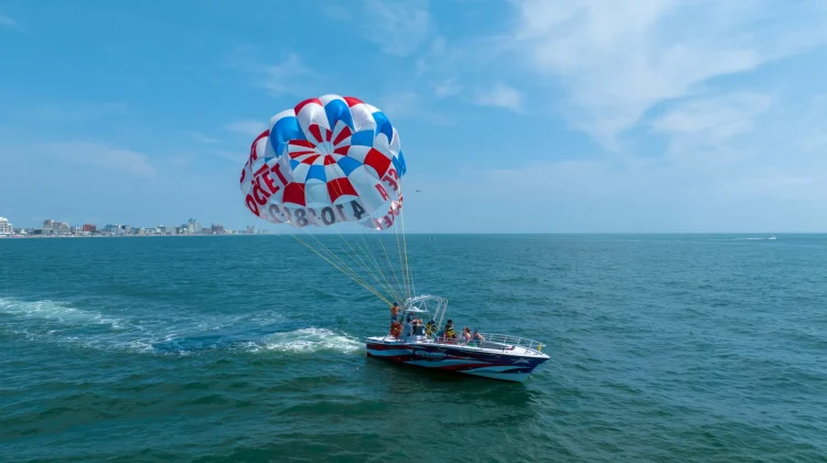 Sea Rocket Parasailing Watersports Action